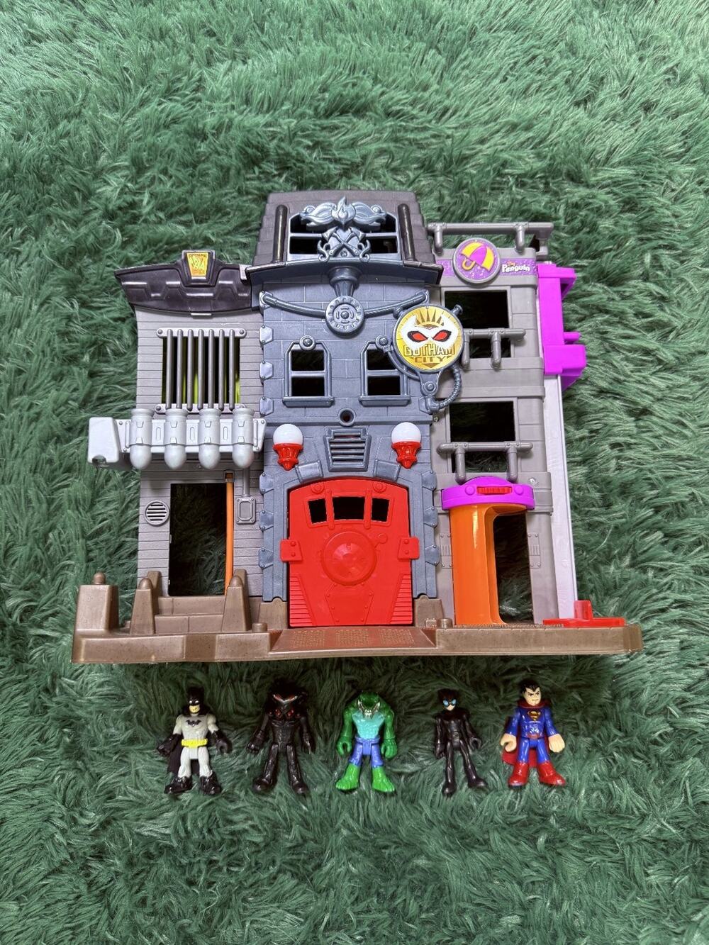 Fisher-Price Imaginext DC Super Friends Gotham City Batman Playset 5 Figures Lot